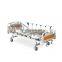 Medical equipment manual lift 2 cranks hospital bed with side rails