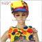 funny jester yellow hat and large bow ties