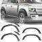 High Quality 4X4 Accessories ABS Modified Fender Body Parts Black Fender Flares For Land Rover 2020