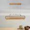 Modern Art Adjustable LED Hanging Lamp Wood Decorative Pendant Light