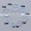 Round Sew Bread Shape 2 Holes Clear Transparent Resin Shirt Button