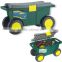 Plastic garden tool storage with wheels