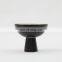 coffee shop black decoration tableware ceramic chocolate plate fruit bowl for candy
