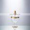 Modern Luxury Transparent Clear glass Gold Plated Home Decoration Jar