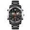 Skmei 1642 Stainless Steel Japan Movement Luxury Quartz Digital Analog Watch for Men