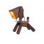 Hot sale wood dog table lamp creative design folding LED Children room lamp