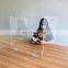 3 sided Acrylic foldable Guard kids Sneeze folding cashier guard folding school Desk Shield with pvc feet