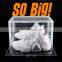 clear plastic acrylic storage box plastic large stackable transparent High Quality Foldable Shoe Case