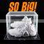 Wholesale Custom Plastic Big Size Super Strong Side Open Door Sneaker Display Acrylic Shoe Box Transparent Organizer