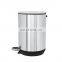 New popular modern 5L kitchen dustbin wholesale stainless steel dustbin round pedal trash bin