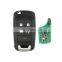 4+1 5 Buttons 433 315 MHz ID46 Chip Flip Car Remote Control Smart Key For Chevrolet Malibu Cruze Aveo Spark Sail Spark