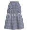 High Quality Plaid 100% cotton yarn dyed navy check design