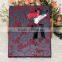 2016 Luxury Black and Red Flocked Wedding Invitation Box