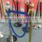 Stainless steels Silver Barriers stand with rope in hotel&shopping mall
