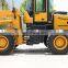 Tractor with loader and backhoe excavator