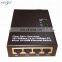 4 ports fiber optic media converter 10/100M adaptive ethernet ports,single mode,20km distance