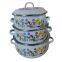 3pcs Vitreous Enamel Pot Enamel tableware