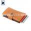 Premium Quality Wholesale Anthracite Fitting Loop Closure Type Fashion Style Genuine Leather Airtag Card Case Holder