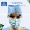 CE disposable non-sterile surgical cap medical non-woven scrub cap