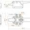 2015 FEILEI LS13-2 zinC diecast nice design freezer door handle