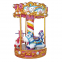 Pink Horse Playground Kids Kiddie Rotating Horses Ride Park Games Carousel For Child