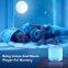 Rechargeable Portable Color Night Light Built-in 34 Soothing Music White Noise Sleep Aid Sound Machine with Timing Function
