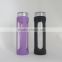 2015 hot sale glass water bottle/ glass drinking bottle/ glass water bottle with silicone sleeve                        
                                                Quality Choice