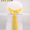5cm width satin wedding chair sashes for chair covers, orange colour