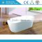 New Design Oval Freestanding Luxuary Acrylic Indoor White Bathtub Massage Bathtub In Bathroom