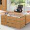 Classical Brown Desktop With Vice Cabinet Modern Executive Table(SZ-ODL328)