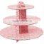 Christmas style cardboard cupcake display shelf