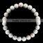 Fashion Charm Bangle Latest Design Daily Wear Bangle 8 mm 7.5 Inch Howlite Gemstone Bracelet
