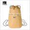 wholesale cheap drawstring backpack fashion sport khaki polyester drawstring bag