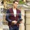 2016 New Fashion Red with Blue Slim Fit Design Blazer One Button Jacket Handsome Business italian blazer