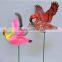 Hot Sale in Russia 6 Inch Plastic Swan Decorative Garden Planter Sticks