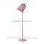 45 degrees angle standing lamp pink bell floor standing light