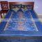 Blue Silk Indian Bed-cover Silk Bedspread