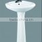 20 inch longxia standing pedestal basin with hollow pedest
