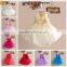 WONDERLAND children clothes fashion girl red rose party dress sleeveless flower girl dress 3 year old girl dress