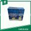 Matt lamination printed foldable carton bins carton box