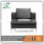 High Quality New Model Modern Black Leather Office Sofa Set S715