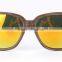 JMP618 Yellow Mirror Lens UV400 Wood Pattern Sunglasses