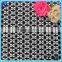 Professional design check white and black polyester spandex jacquard fabric