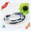 Latest Design Metal Tubes Leather Wraps Bracelets for Ladies