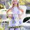 hot sale summer fashion ruffle 2pcs beautiful baby clothes for wholesale