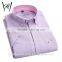 cotton purple dress Short sleeve Solid shirt ofr men
