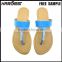 Latest design new fashion lady custom logo slipper , wholesale flip flop charm manufacture