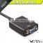 23cm black standard HDMI male to VGA female adapter cable with audio out for laptop