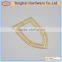 Custom the shield shape metal logo for handbags accessory