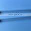 transparent plastic tube with end caps